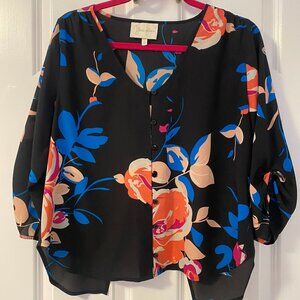 Yumi Kim Split Back Floral Blouse - Size S